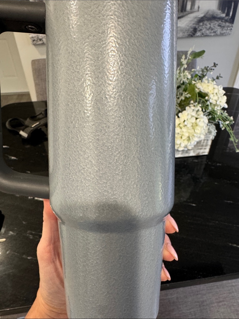 Stanley Light Gray Insulated Travel Tumbler with Handle and Straw - Picture 6 of 10